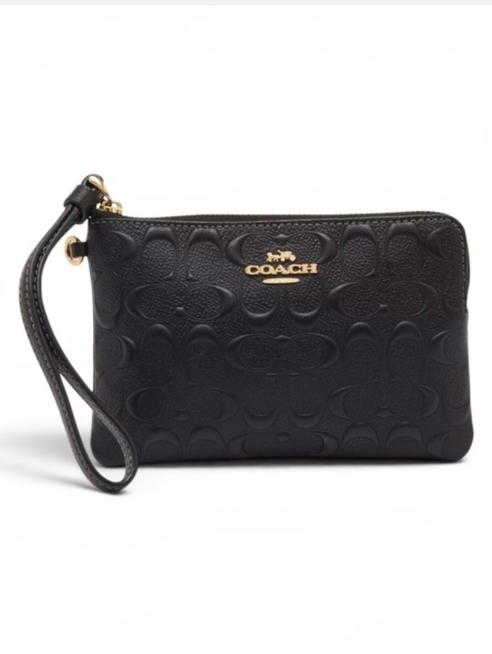 COACH Boxed Corner Zip Wristlet in Signature Leather with Charms CF358 NWT - Picture 9 of 12